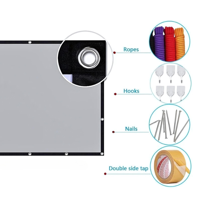 Portable Anti-Light Projector Screen | Reflective